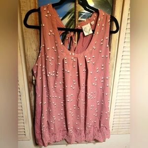 Dusty Rose Hearts Top.